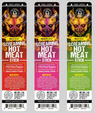 BLAZING FOODS - 7-Pot Primo Pepper & Garlic Savory Spicy Meat Sticks: MEDIUM HEAT LEVEL
